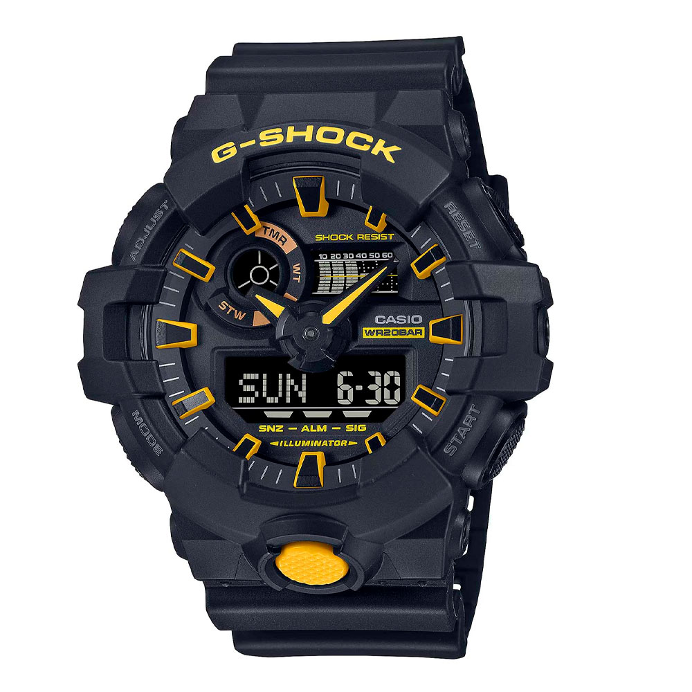 Японские наручные часы мужские Casio G-SHOCK GA-700CY-1A с хронографом | Casio 