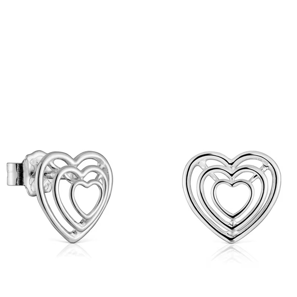 Серьги TOUS Bickie silver heart  311973580 | TOUS 