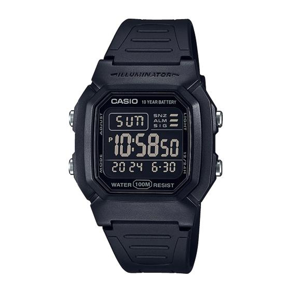 Японские наручные часы мужские Casio W-800H-1B | Casio 