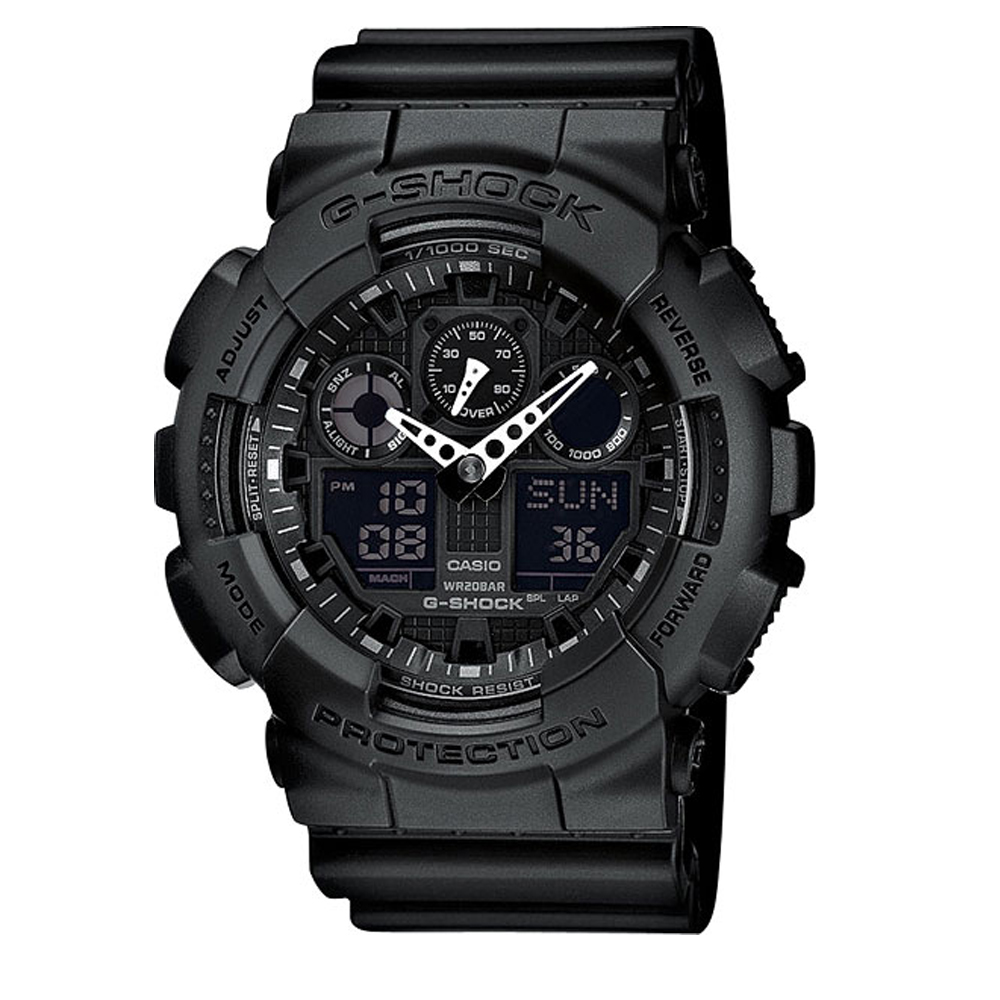 Японские наручные часы мужские Casio G-SHOCK GA-100-1A1 | Casio 