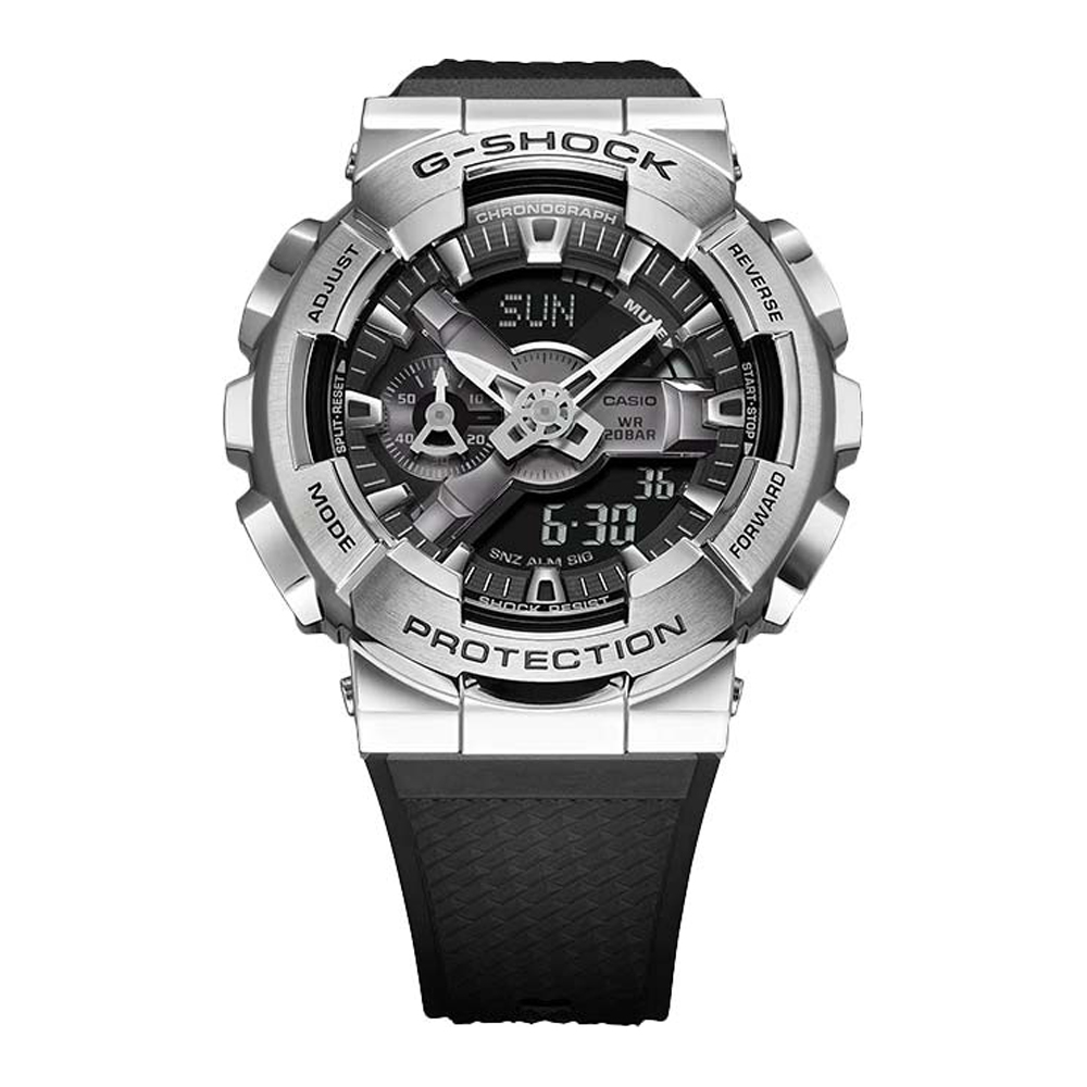 Японские часы мужские CASIO G-SHOCK GM-110-1AER с хронографом | Casio 