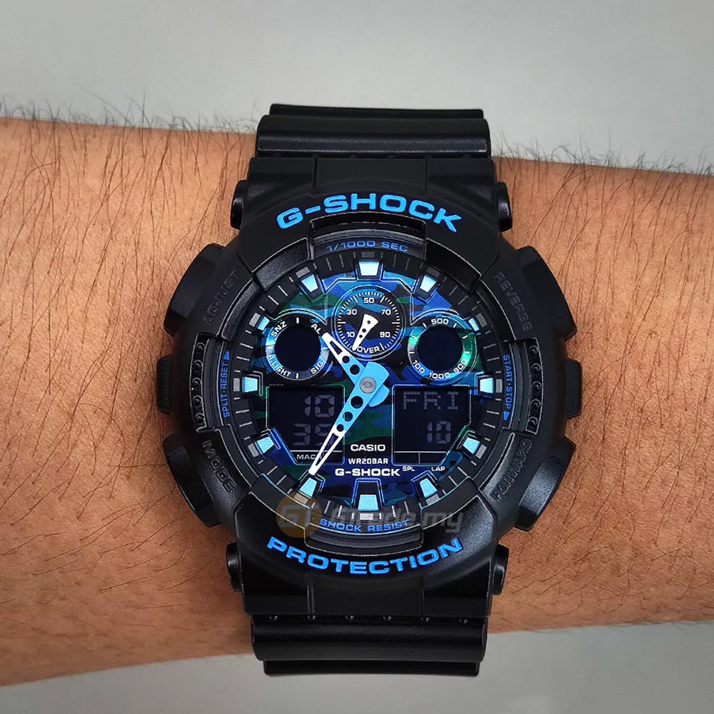 Японские наручные часы мужские Casio G-SHOCK GA-100CB-1A | Casio 