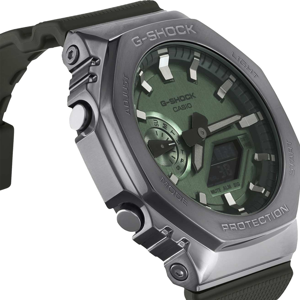 Японские часы мужские CASIO G-SHOCK GM-2100B-3AER с хронографом | Casio 