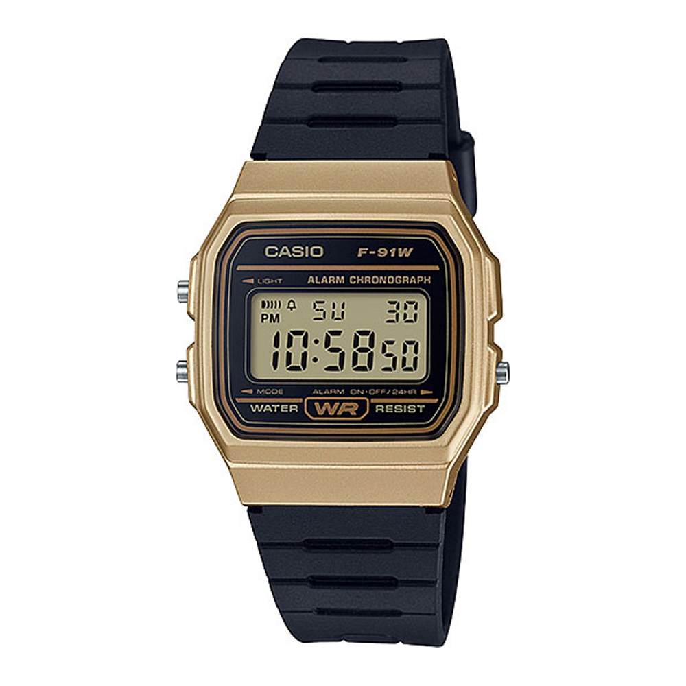 Японские часы CASIO Vintage  F-91WM-9A с хронографом | Casio 