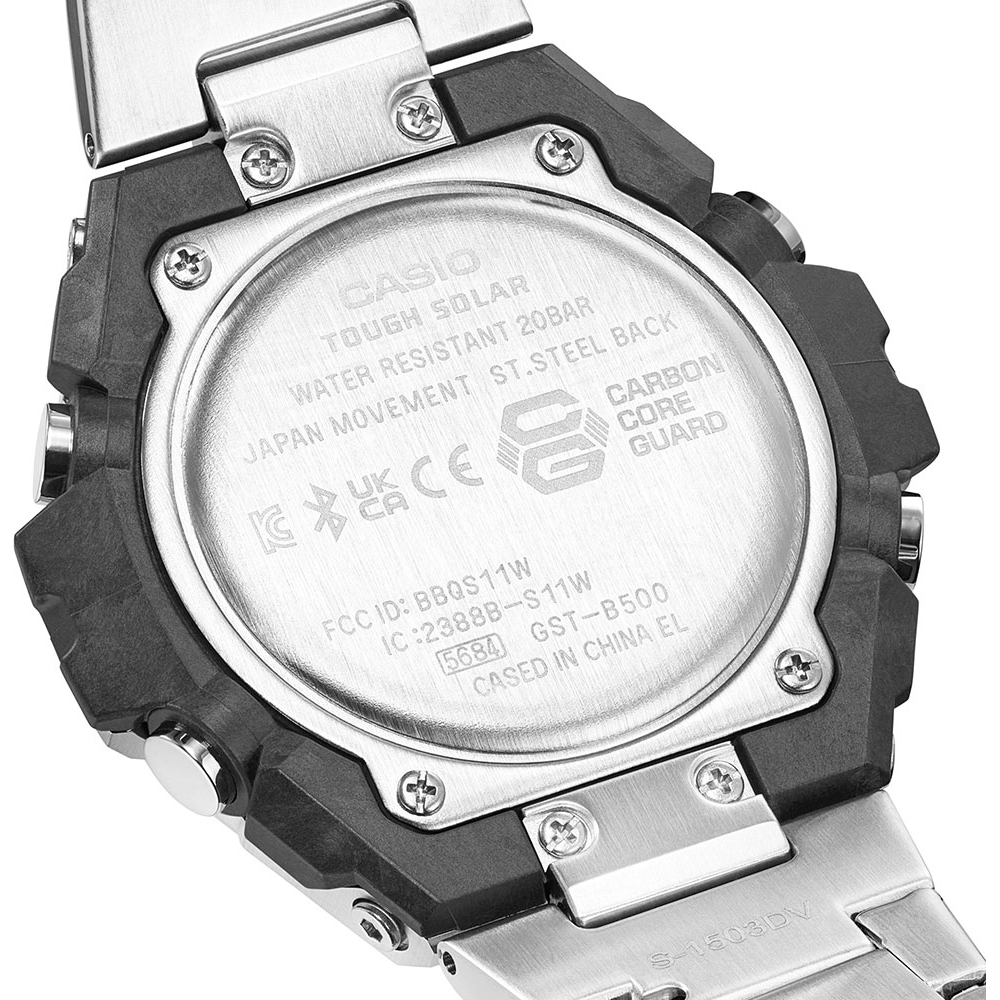 Японские часы мужские CASIO G-SHOCK GST-B500D-1A1 с хронографом | Casio 