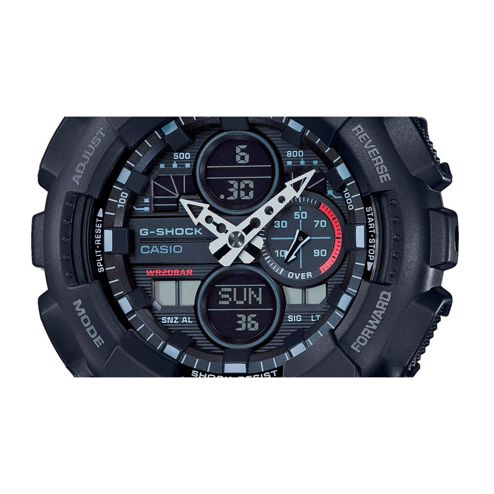 Японские часы мужские CASIO G-SHOCK GA-140-1A1ER с хронографом | Casio 