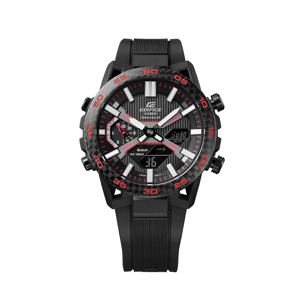 Японские часы мужские CASIO Edifice ECB-2000PB-1A с хронографом | Casio 