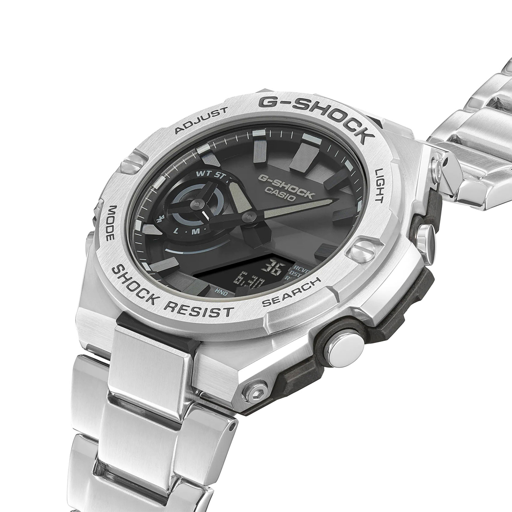 Японские часы мужские CASIO G-SHOCK GST-B500D-1A1 с хронографом | Casio 