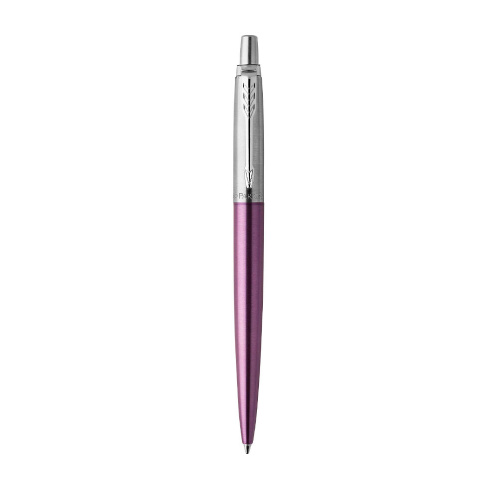 Подарочный набор: Шариковая ручка Parker Jotter Essential, Victoria Violet CT и Ежедневник недатир., серебр. срез, фиолетовый 835195_319005 | PARKER 