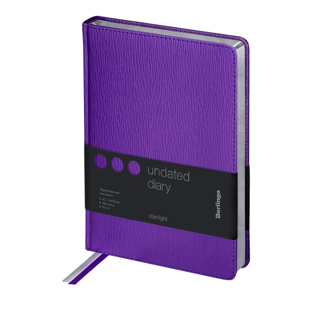 Подарочный набор: Шариковая ручка Parker Jotter Essential, Victoria Violet CT и Ежедневник недатир., серебр. срез, фиолетовый 835195_319005 | PARKER 