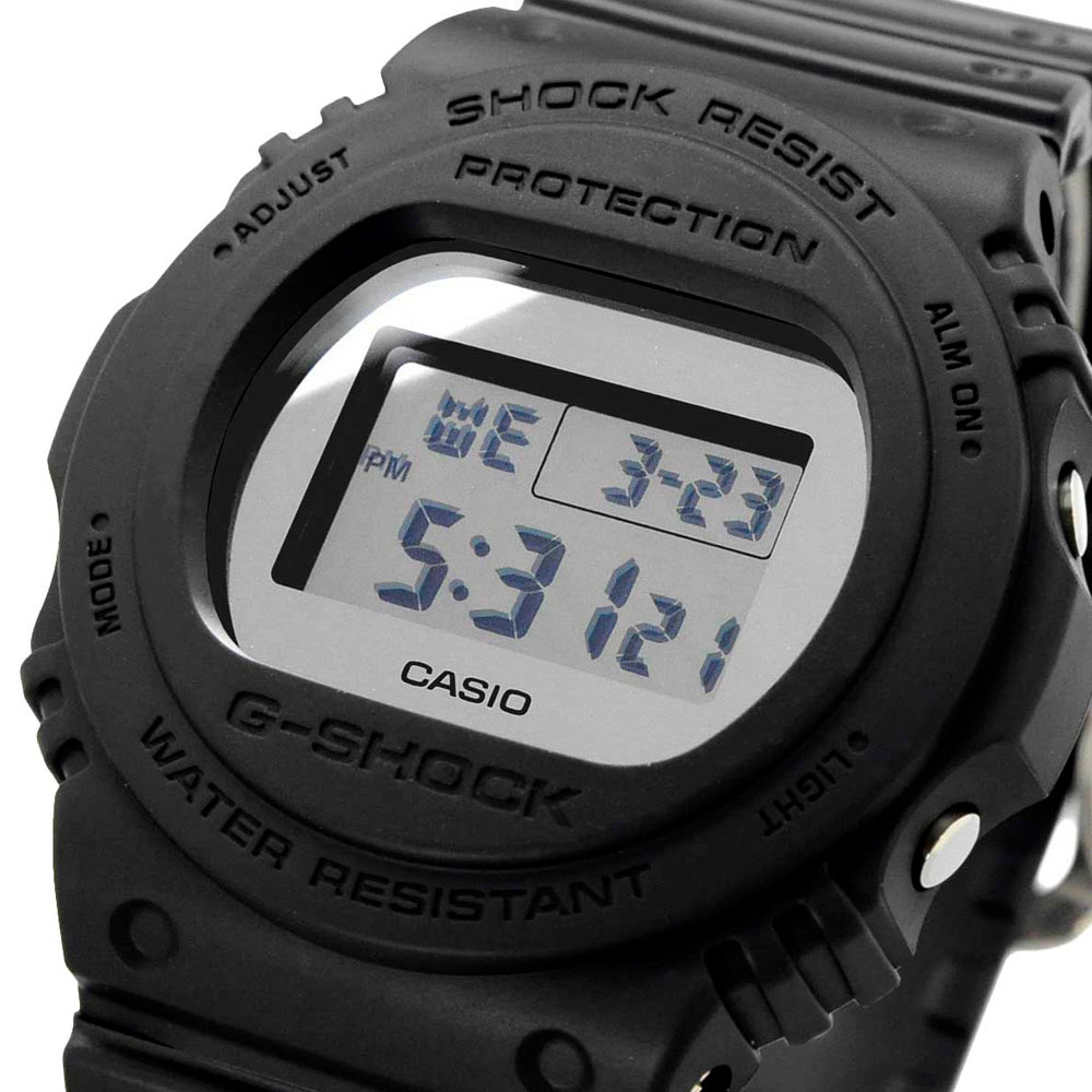 Японские наручные часы мужские  Casio G-SHOCK  DW-5700BBMA-1 с хронографом | Casio 