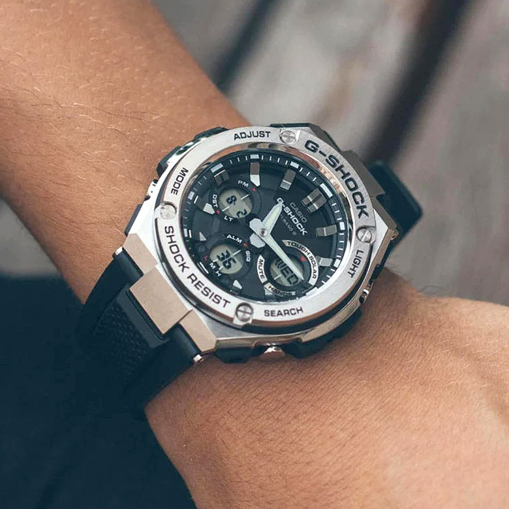 Японские наручные часы мужские Casio G-SHOCK GST-S110-1A | Casio 