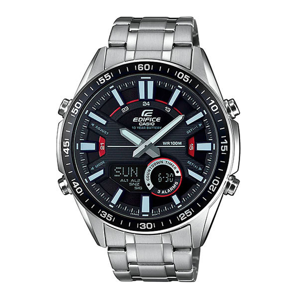 Японские часы мужские CASIO Edifice EFV-C100D-1A с хронографом | Casio 