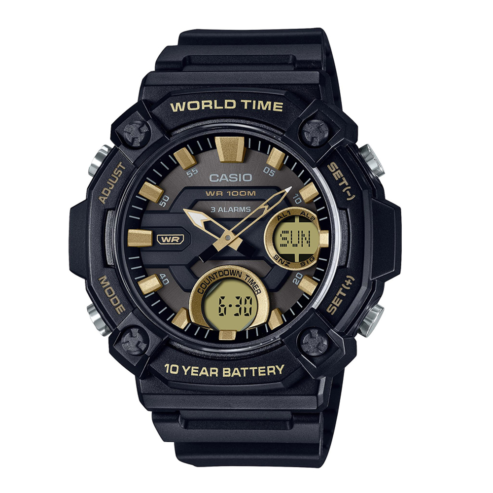 Японские наручные часы мужские CASIO Collection AEQ-120W-9A с хронографом | Casio 