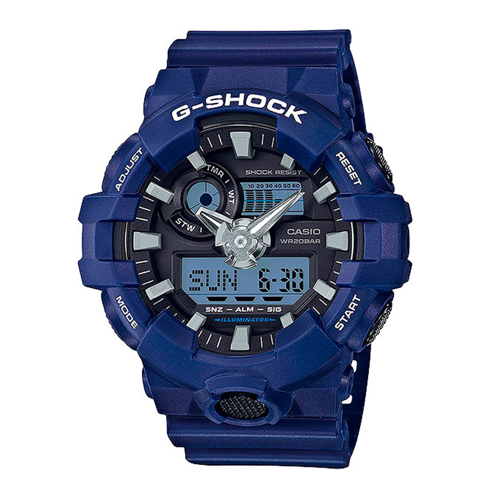 Японские наручные часы мужские Casio G-SHOCK  GA-700-2A с хронографом | Casio 