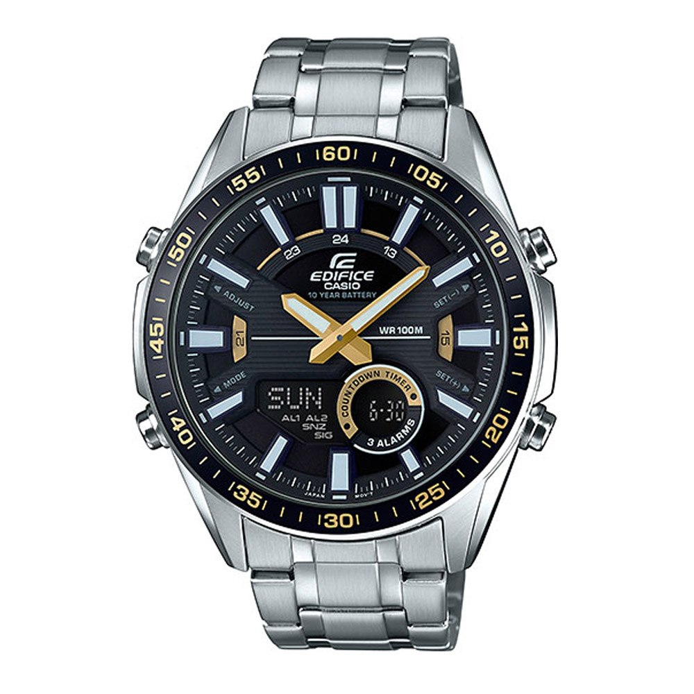 Японские часы мужские CASIO Edifice EFV-C100D-1B с хронографом | Casio 