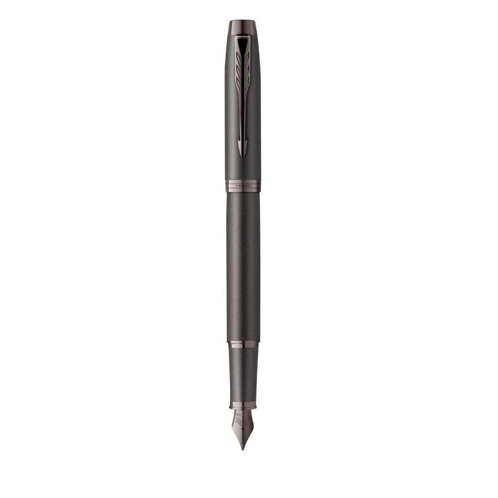 Перьевая ручка Parker IM Professionals Monochrome Titanium, перо:F/M, цвет чернил: blue  2172958, 2172959 | PARKER 