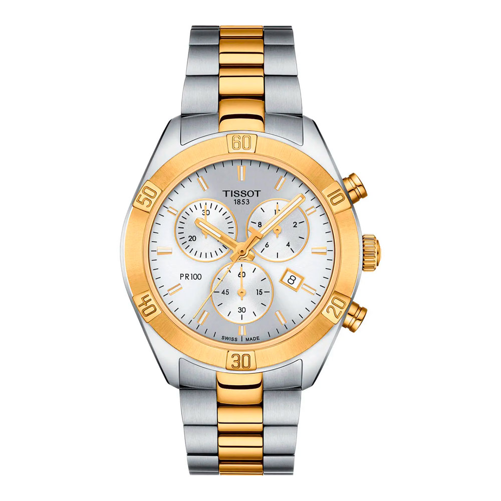 Часы женские Tissot PR 100 Sport Chic Chronograph  T101.917.22.031.00 | TISSOT 