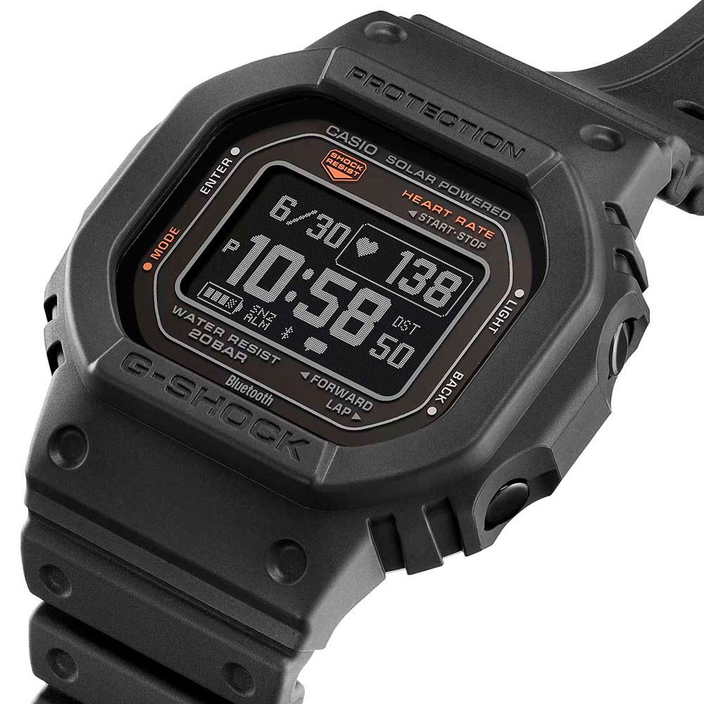 Японские наручные часы мужские Casio G-SHOCK  DW-H5600MB-1E с хронографом | Casio 