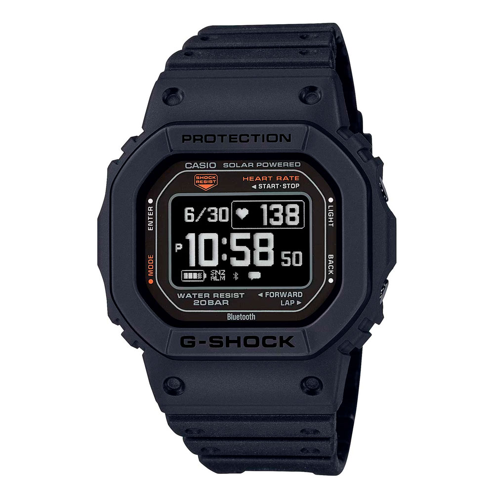 Японские наручные часы мужские Casio G-SHOCK  DW-H5600MB-1E с хронографом | Casio 