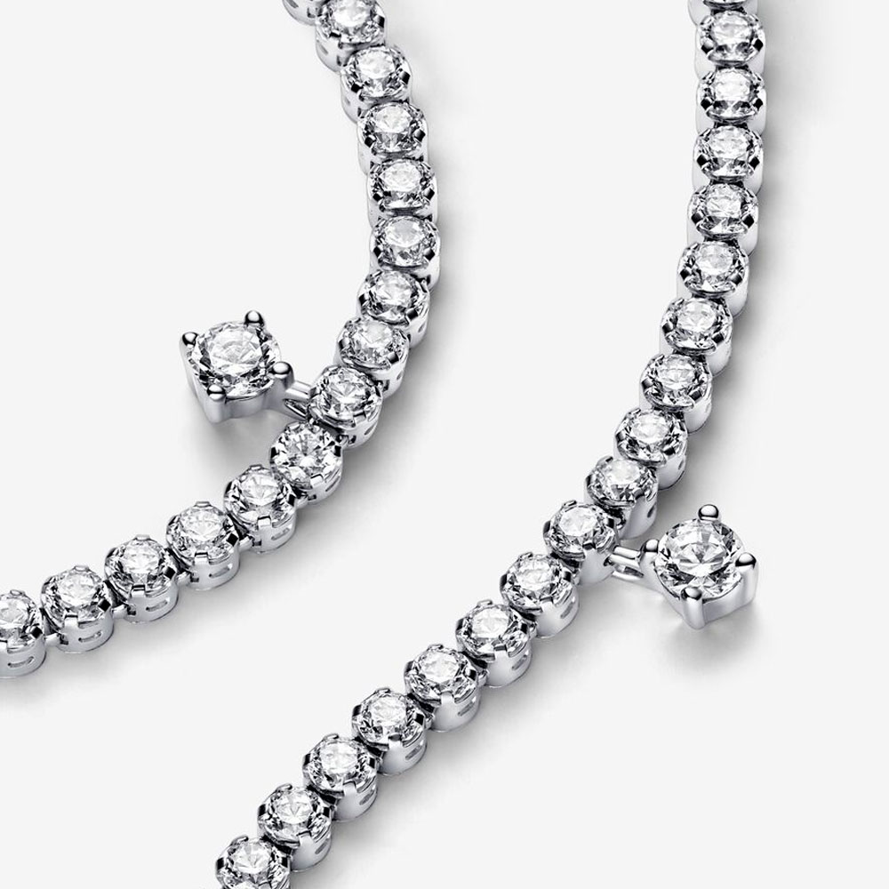 Браслет Pandora  «Sparkling Drops Tennis Bracelet»  | PANDORA 