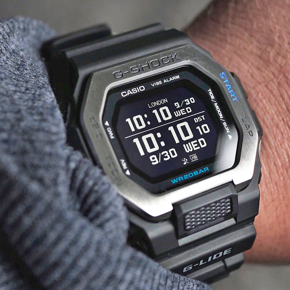 Японские наручные часы мужские Casio G-SHOCK  GBX-100-1D с хронографом | Casio 