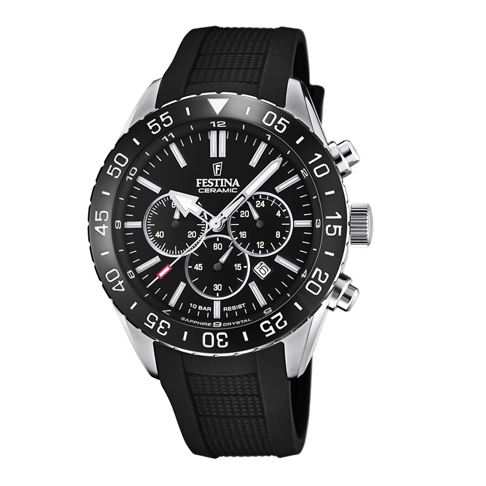 Часы мужские FESTINA F20515/2 с хронографом, керамика | FESTINA 