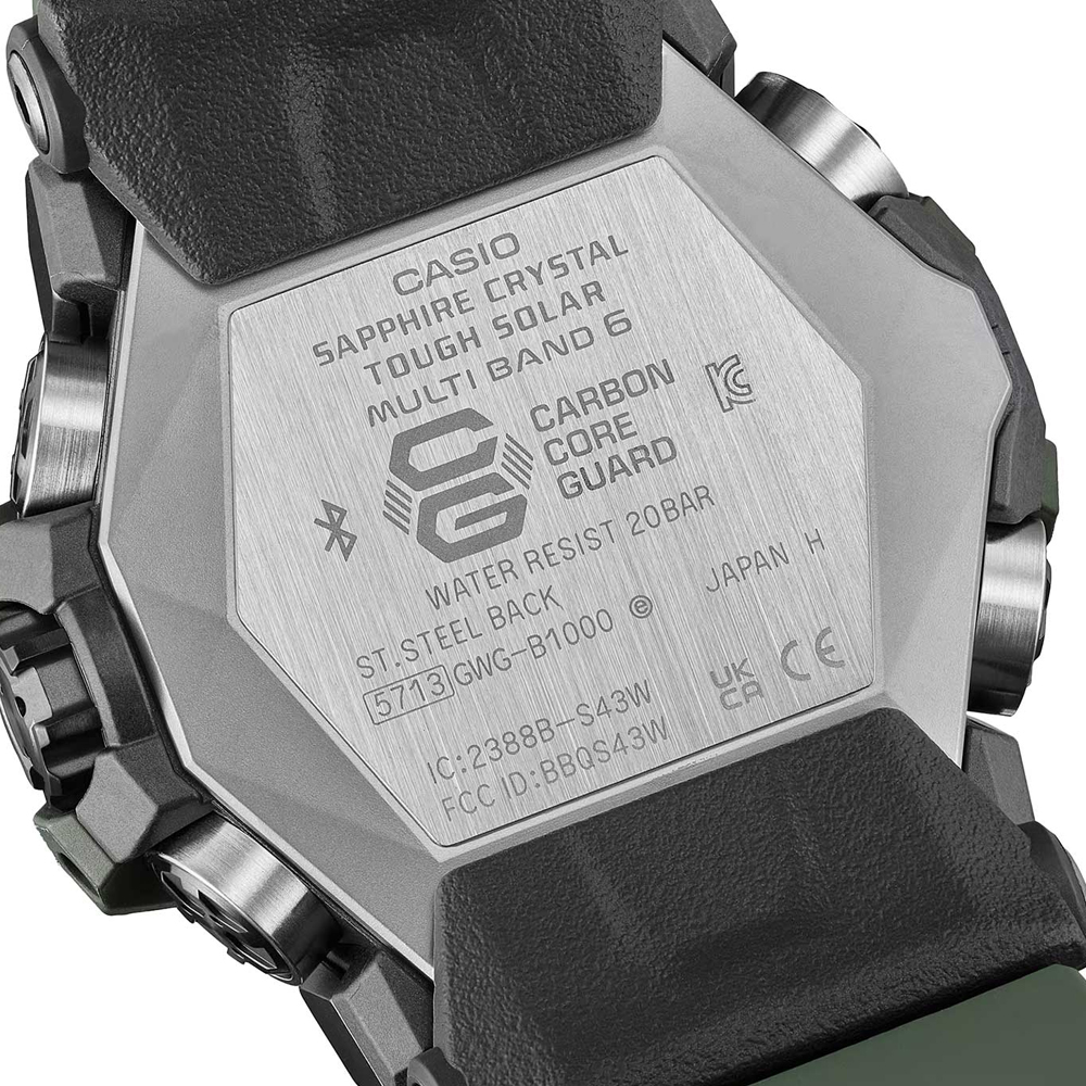 Японские наручные часы мужские Casio G-SHOCK GWG-B1000-3A с хронографом | Casio 