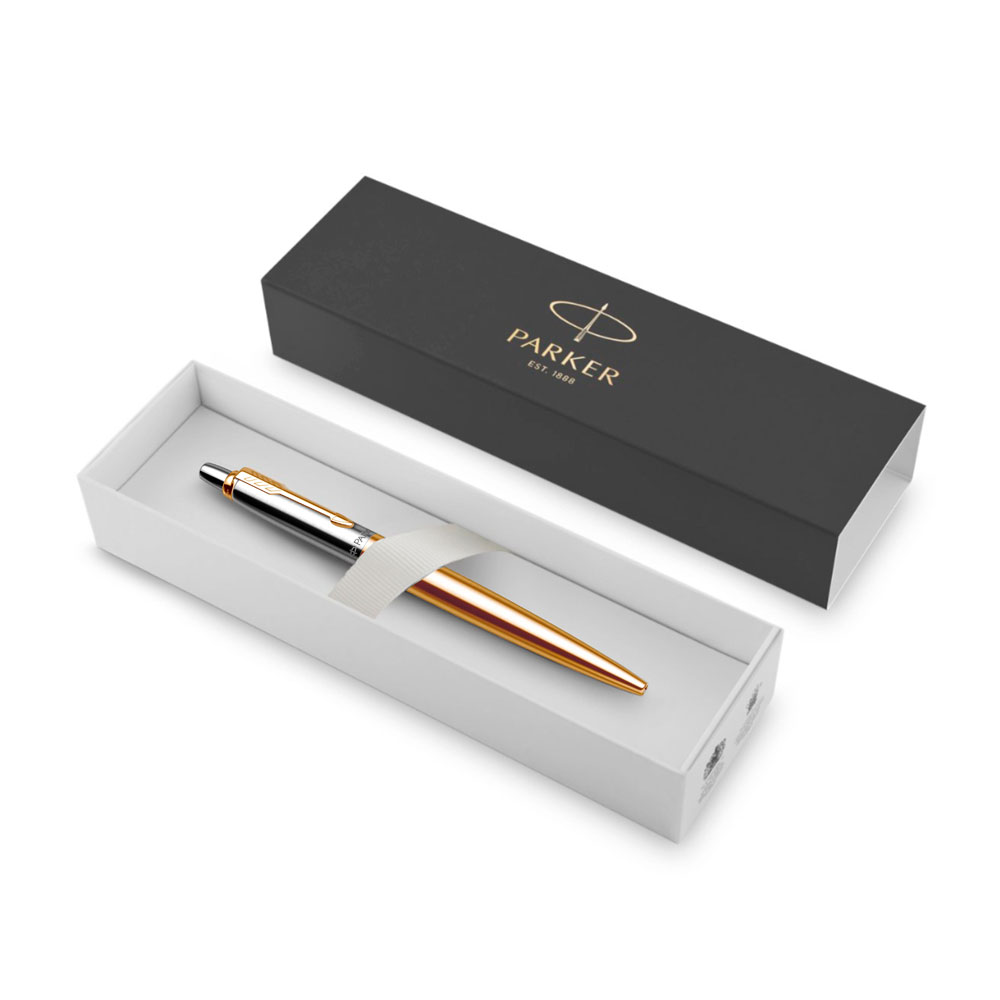 Шариковая ручка Parker Jotter 70th Anniversary St.Stee Gold GT, стержень: Mblue 2953182 | PARKER 