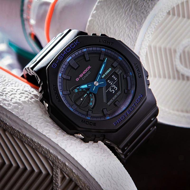 Японские наручные часы мужские CASIO G-SHOCK GA-2100VB-1A | Casio 