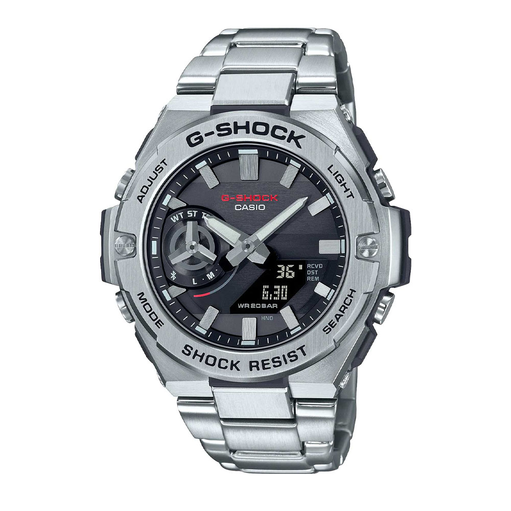 Японские часы мужские CASIO G-SHOCK GST-B500D-1A с хронографом | Casio 