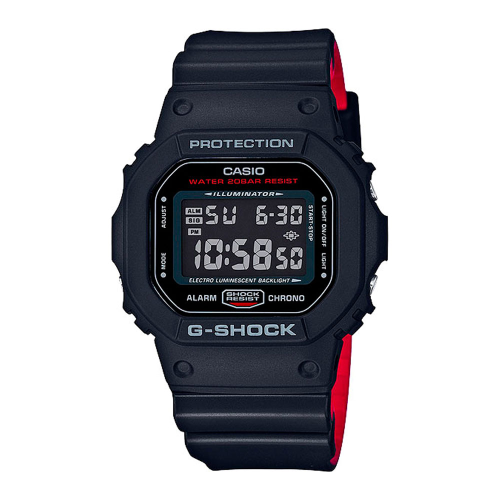 Японские часы мужские CASIO DW-5600HR-1E с хронографом | Casio 