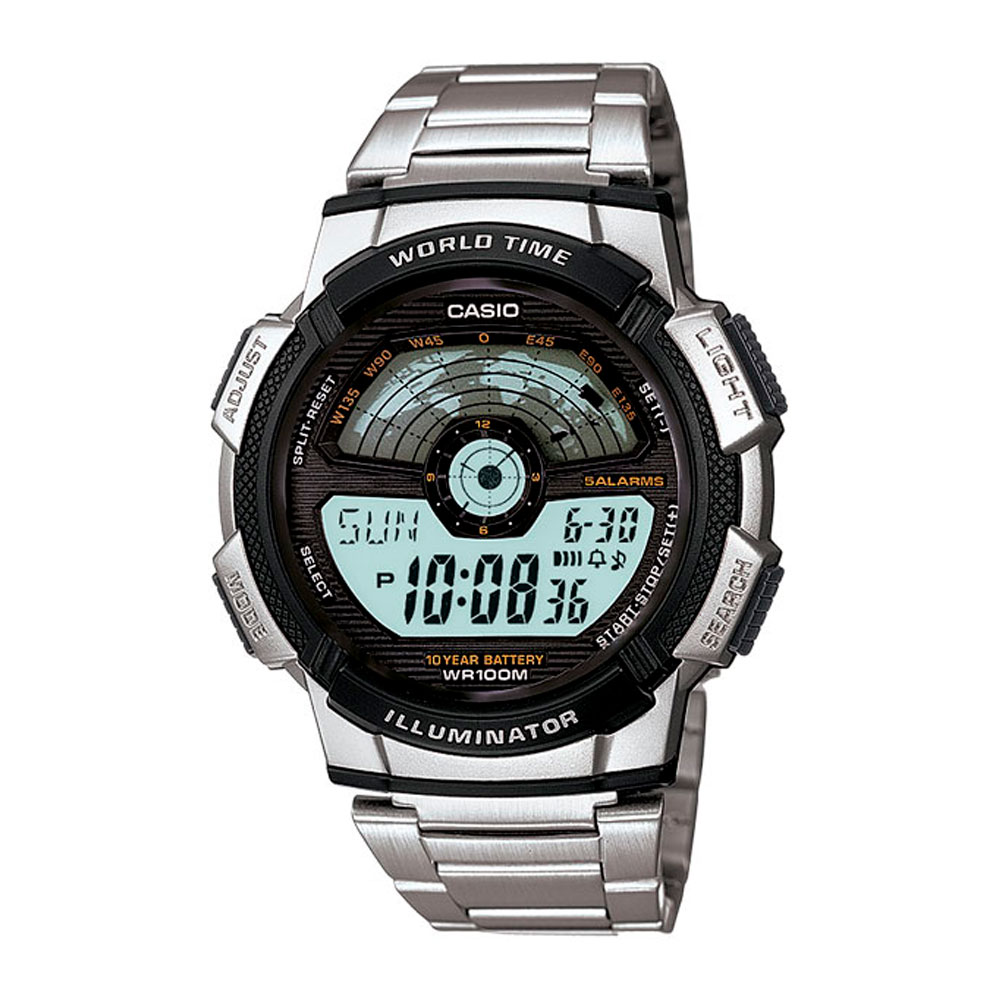 Японские часы мужские CASIO Collection Illuminator AE-1100WD-1A | Casio 