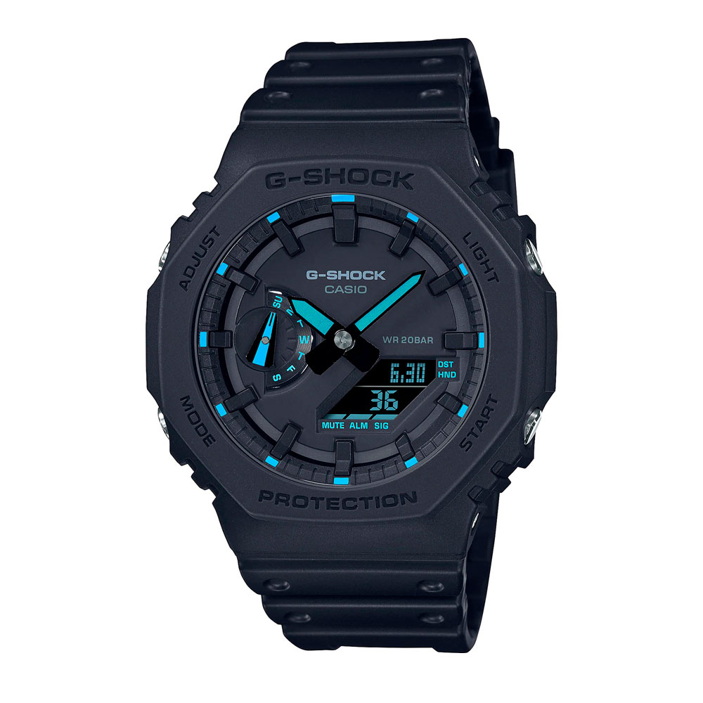 Японские наручные часы мужские Casio G-SHOCK GA-2100-1A2 с хронографом | Casio 