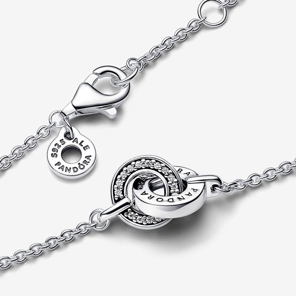 Браслет Pandora  «Signature Intertwined Pavé »  | PANDORA 