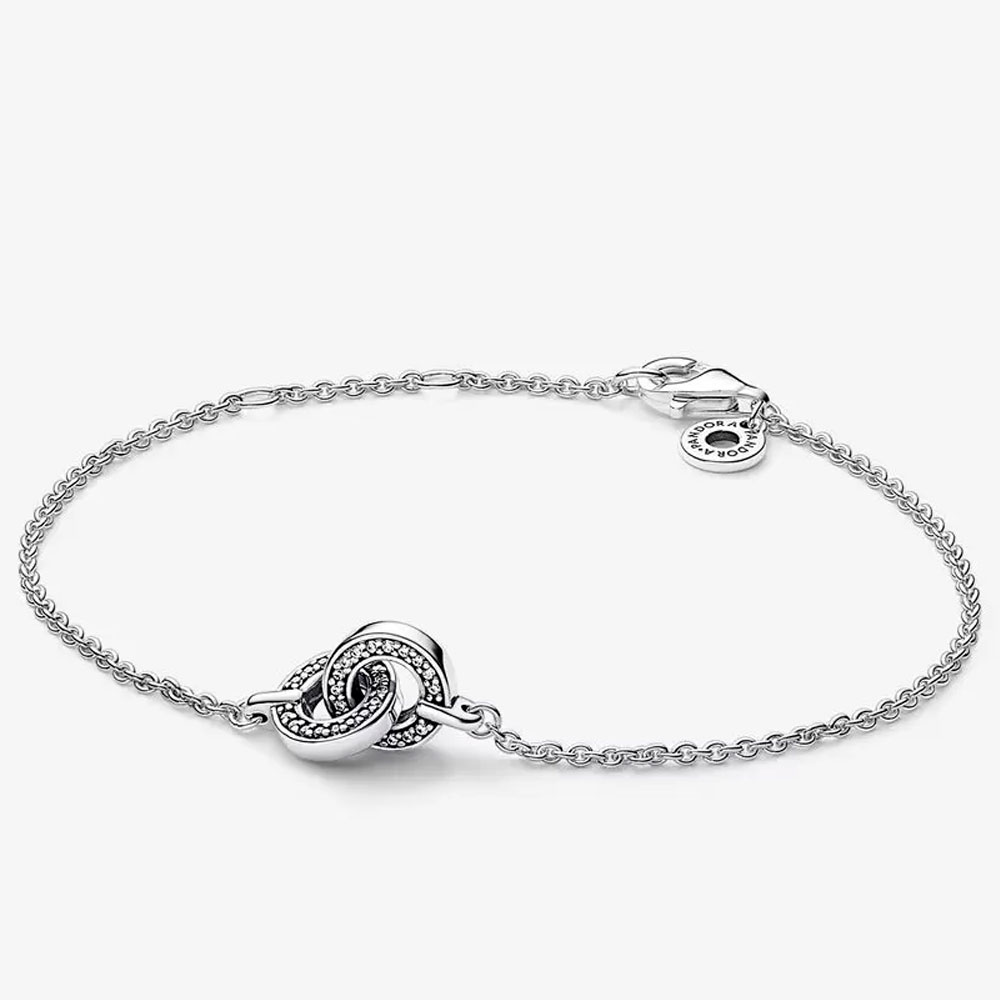 Браслет Pandora  «Signature Intertwined Pavé »  | PANDORA 