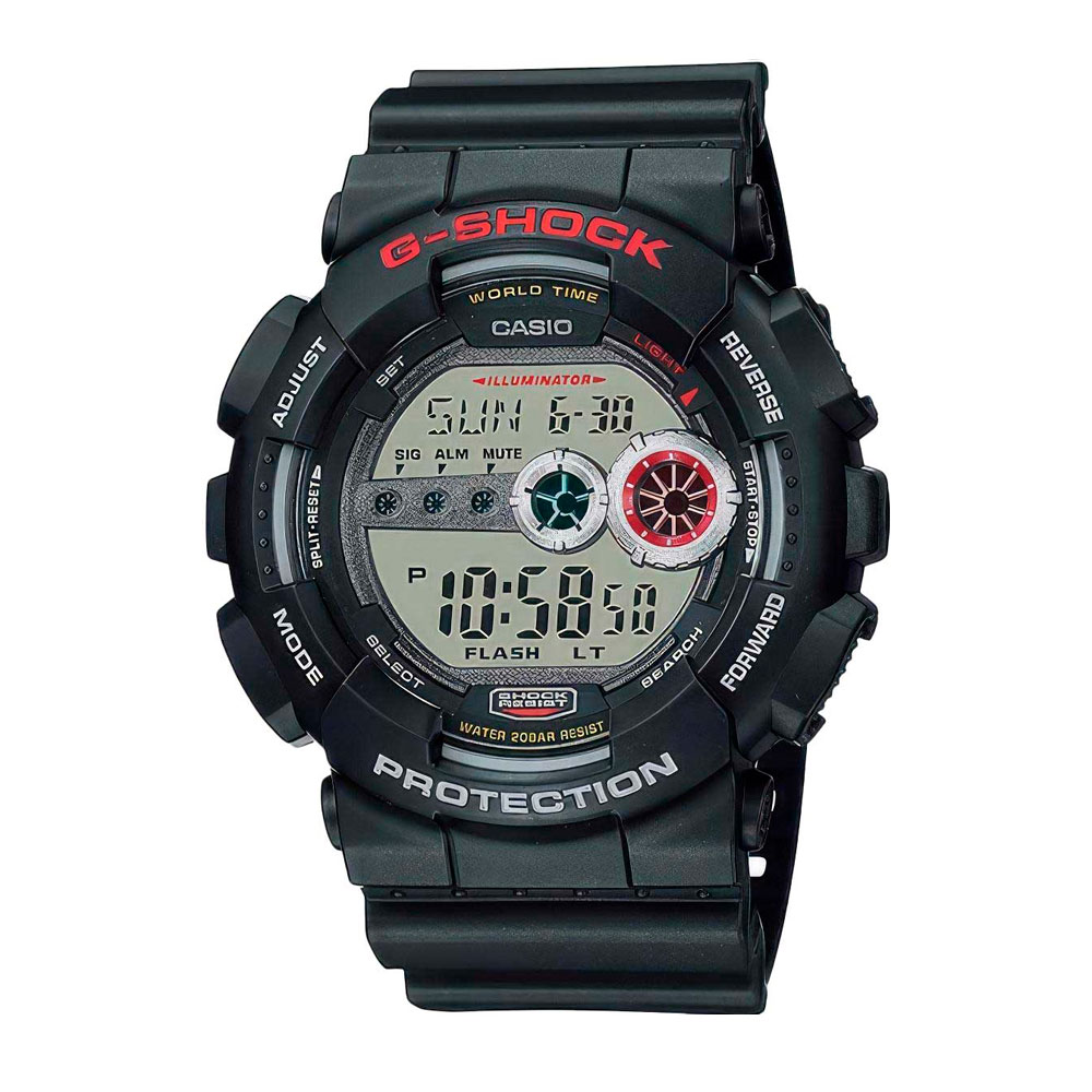 Японские наручные часы мужские Casio G-SHOCK GD-100-1A с хронографом | Casio 