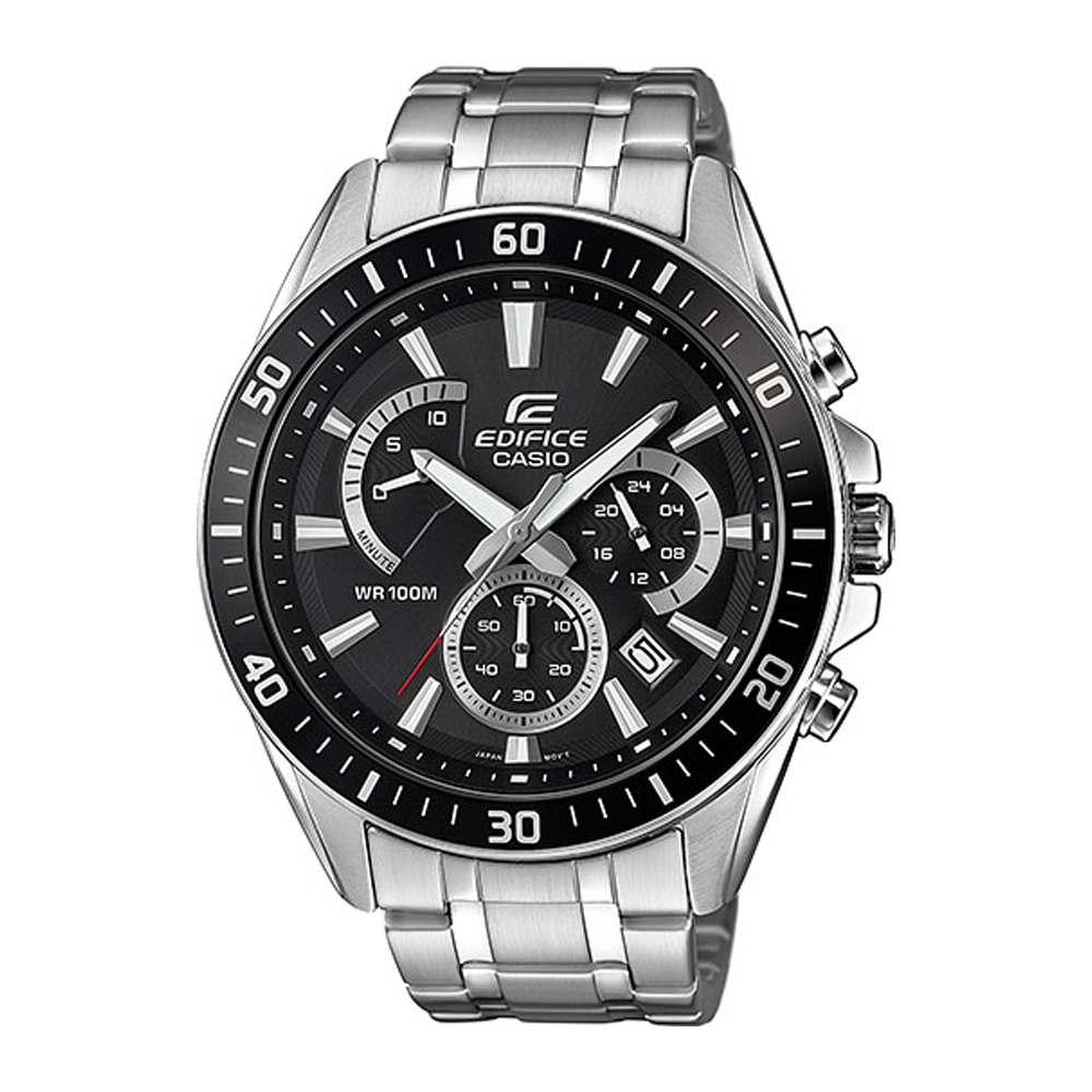 Японские наручные часы мужские Casio Edifice EFR-552D-1A с хронографом | Casio 