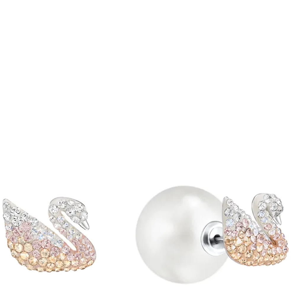 Серьги Swarovski  Iconic Swan Пуссеты 5215037 | SWAROVSKI 