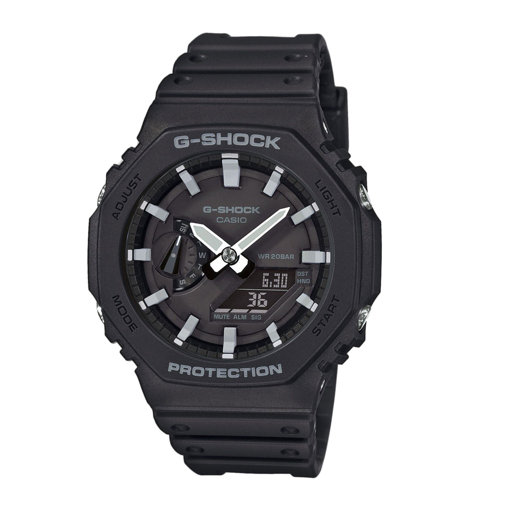 Японские наручные часы мужские Casio G-SHOCK GA-2100-1AER с хронографом | Casio 