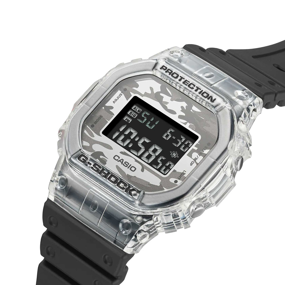 Японские наручные часы мужские CASIO G-SHOCK DW-5600SKC-1E с хронографом | Casio 