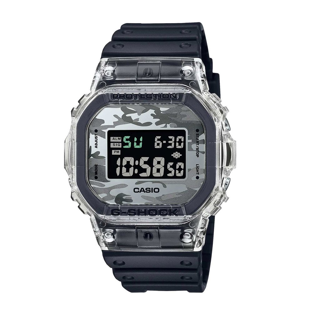 Японские наручные часы мужские CASIO G-SHOCK DW-5600SKC-1E с хронографом | Casio 