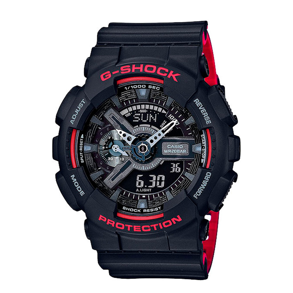 Японские наручные часы мужские Casio G-SHOCK GA-110HR-1A с хронографом | Casio 