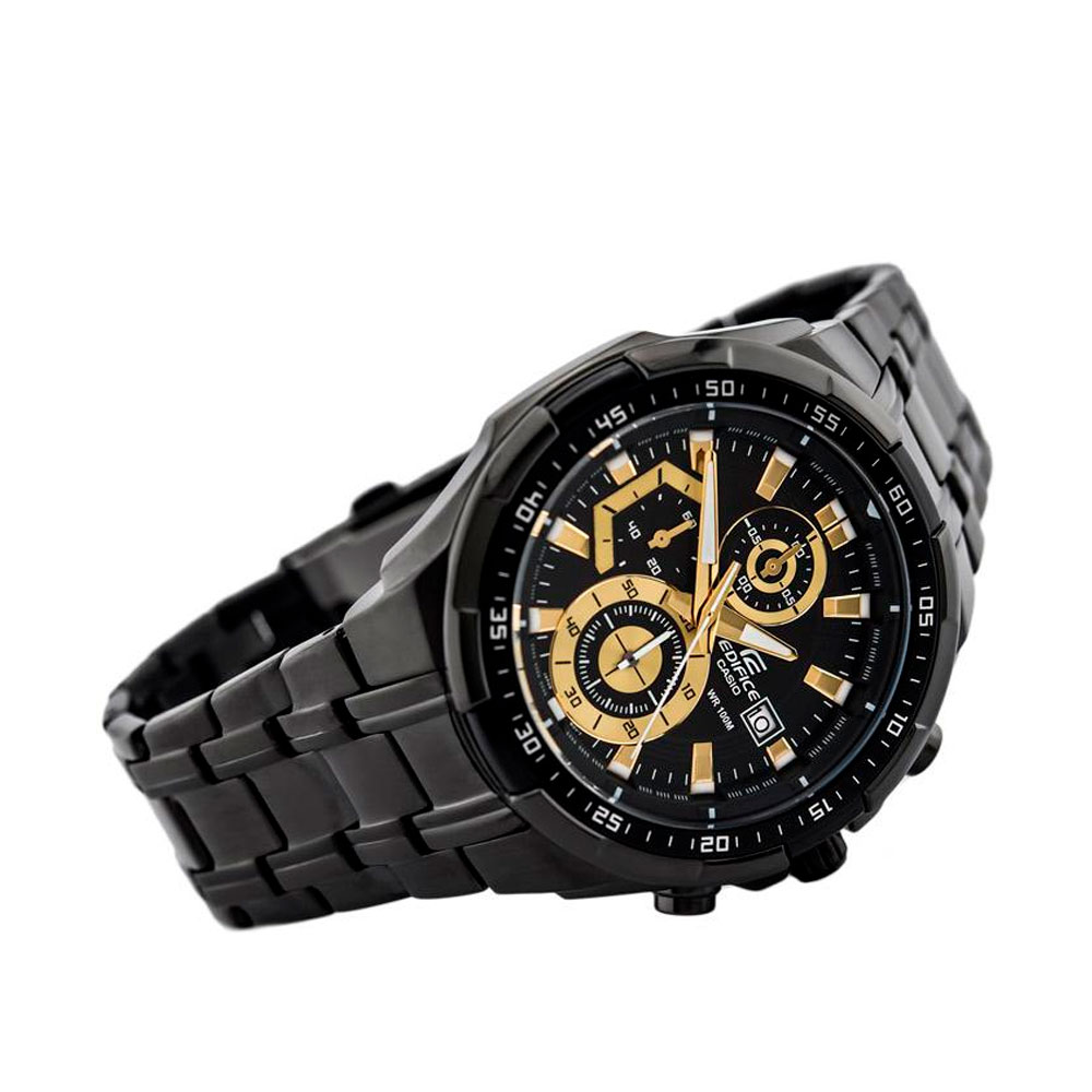 Японские часы мужские CASIO Edifice EFR-539BK-1A с хронографом | Casio 