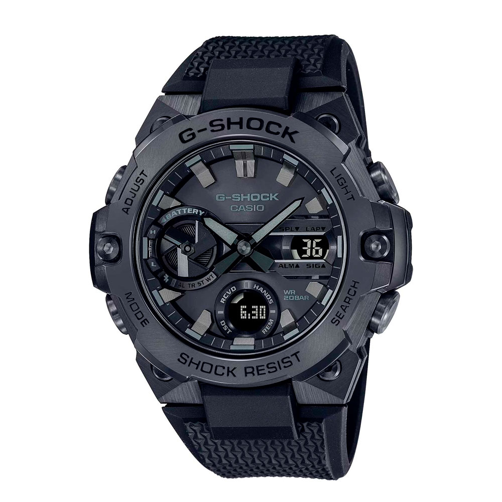 Японские наручные часы мужские Casio G-SHOCK GST-B400BB-1A с хронографом | Casio 