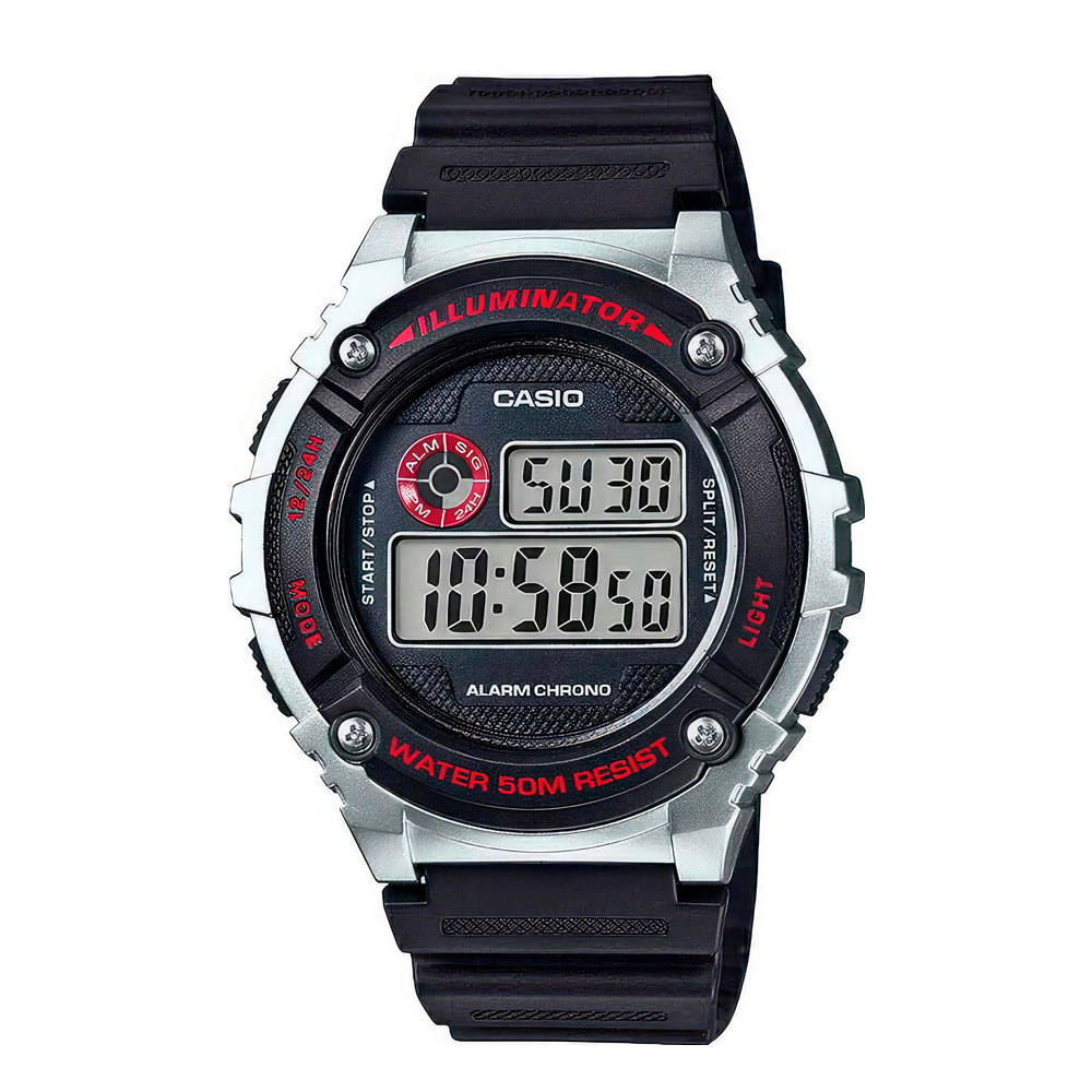 Японские часы мужские CASIO Collection W-216H-1C | Casio 