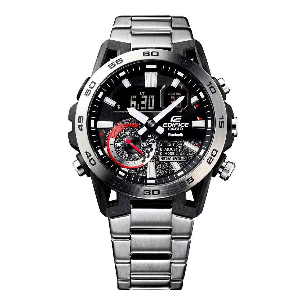 Японские часы мужские CASIO Edifice  ECB-40D-1A с хронографом | Casio 