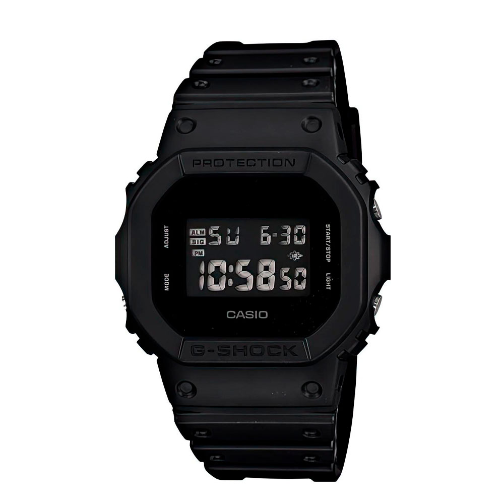 Японские наручные часы мужские Casio G-SHOCK  DW-5600BB-1D | Casio 